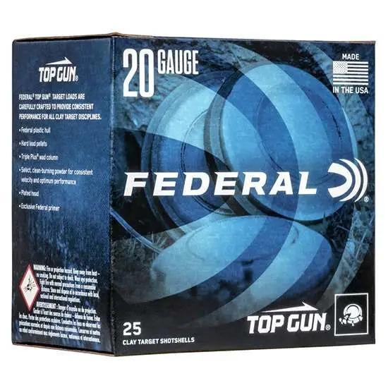 Federal Tg208 Top Gun 20 Gauge 2.75 7/8 Oz 8 Shot 25 Bx