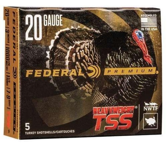 Federal Ptssx295F79 Premium Heavyweight Tss 20 Gauge 3 1 5/8 Oz 7,9 Shot 5 Bx