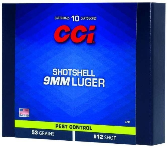 Cci 3790 9Mm Luger 64 Gr #12 Shotshell 10 Bx