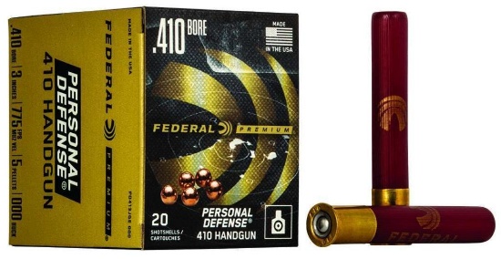 Federal Pd413Jge000 Premium Personal Defense 410 Bore 3 5 Pellets 000 Buck Shot 20 Bx