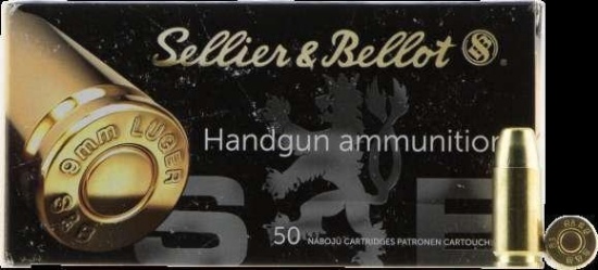 Sellier & Bellot Sb9Subb Handgun 9Mm Luger Subsonic 150 Gr Full Metal Jacket (Fmj) 50 Bx