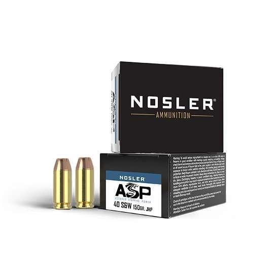 Nosler 51283 Match Grade 40 S&W 150 Gr Jacketed Hollow Point (Jhp) 20 Bx