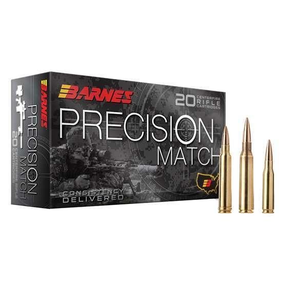 Barnes Bullets 30819 Precision Match 6.5 Prc 145 Gr Open Tip Match Boat Tail 20 Bx