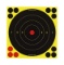 Birchwood Casey 34825 Shoot-N-C Self-Adhesive Paper 8 Bullseye Yellow Target Paper w/Black Target &