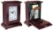 Peace Keeper RGC Tall Gun Clock Personal Vault Magnetic Latch Front Panel Wood Mahogany