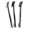 Birchwood Casey 41104 Utility Brushes Universal Nylon, Bronze, Stainless Steel Brush 3 Per Pack