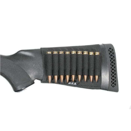 Blackhawk 74SH02BK Buttstock Shell Holder 5 Rounds Black Nylon