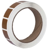 ACTION TARGET INC PAST/BR Square Target Pasters 7/8 1000 Per Roll Brown