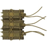 High Speed Gear 11PT03CB TACO MOLLE Triple Pistol Magazine Pouch Coyote Brown Nylon w/Polymer