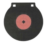 Birchwood Casey 47615 World of Targets Double Hole Black Gong w/Orange Target AR500 Steel