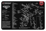 TEKMAT ARMORERS BENCH MAT 11x17 BERETTA 92 PISTOL