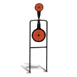 Birchwood Casey 46221 World of Targets Sharpshooter Spinner Steel Bullseye 2.25 x 3.62 Black Paddle