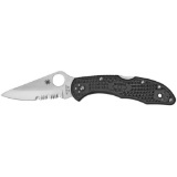 Spyderco C11PSBK Delica 4 Lightweight 2.88 VG-10 Stainless Steel Clip Point FRN Black Handle Folding
