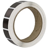 ACTION TARGET INC PAST/BK Square Target Pasters 7/8 1000 Per Roll Black