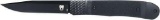 CobraTec Knives CTTHRG10BKO Trapper Small 3.13 Folding Plain 154CM SS Blade, 4.25 Black G10 Handle