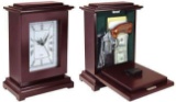 Peace Keeper RGC Tall Gun Clock Personal Vault Magnetic Latch Front Panel Wood Mahogany