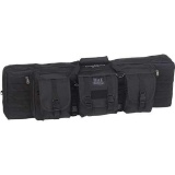 Bulldog BDT60-37B Tactical Double Rifle Case 37 Black 2 Rifles