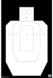 Action Target IPSCPBKB100 High Visibility IPSC/USPSA Silhouette Hanging Heavy Paper Target 23 x 35