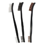 Birchwood Casey 41104 Utility Brushes Universal Nylon, Bronze, Stainless Steel Brush 3 Per Pack