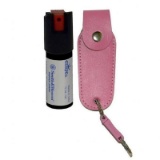 S&W Pepper Spray 1203P Pepper Spray .5 oz OC Pepper 10 ft Range with Holster, Quick Release Clip