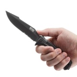 SOG SEAL STRIKE 4.9 BLADE BLACK TINI W/ DELUXE MOLDED SHEATH