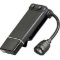 Streamlight 61126 ClipMate USB 70/10 Lumens 0.5/0.2 Lumens White C4 LED/Red LED Polymer Black