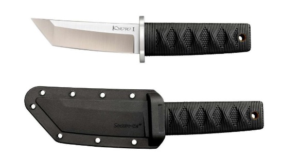 COLD STEEL KYOTO I 6.625 IN OAL 3.25 IN FIXED TANTO BLADE W SECURE-EX SHEATH ( BOX )