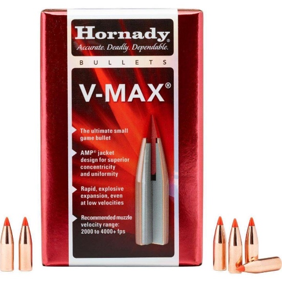 Hornady 2207 V-Max 5.45 Cal .222 60 gr V-Max 100 Per Box