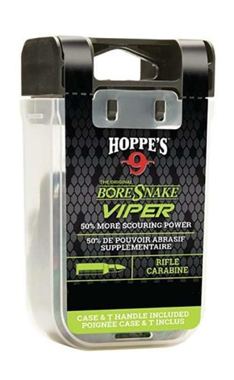 Hoppes 24020VD BoreSnake Viper Den 50/54 Cal Black Powder Bronze Brush
