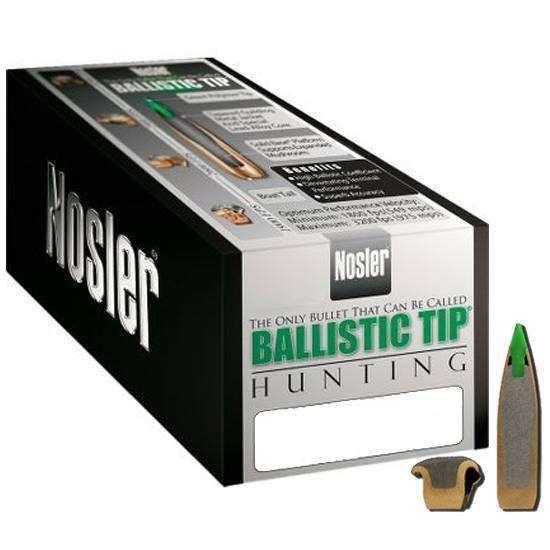 Nosler 26140 Ballistic Tip Hunting 6.5mm .264 140 GR Spitzer Point 50 Per Box