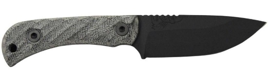 HALF FACE BLADES CAVNER JR 3.5 BLADE, 7.5OA, S45VN ARMOR BLK, GRY G10