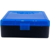 Berrys 95182 003 Ammo Box 38 Special,357 Mag 100rd Blue Lid w/Black Bottom