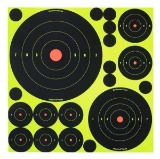 Birchwood Casey 34018 Shoot-N-C Variety Pack Self-Adhesive Paper Bullseye Yellow Target Paper