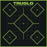 Truglo TG14A12 Tru-See Self-Adhesive Paper 12 x 12 5-Diamond Black Target Paper w/Green Accents 12