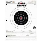 Champion Targets 45721 Scorekeeper Small Bore 50yd Sight-In Bullseye Hanging Paper Target 8.50 x 11