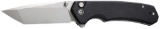 Civivi Knives C19059C-1 Brazen 3.46 Folding Tanto Plain Stonewashed D2 Steel Bladen Black Textured