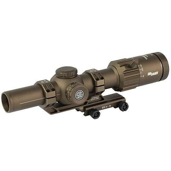 TANGO MSR SCOPE, 1-8X24MM, 30MM, SFP, ILLUMINATED MSR BDC8 RETICLE, 0.5 MOA CAPPED, COYOTE W/ 1.535