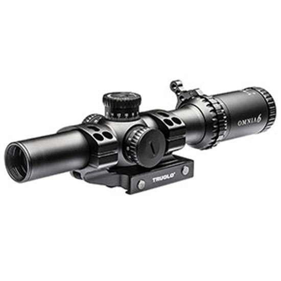 Truglo TG8518TLR Omnia Tactical 1-8x 24mm Obj 30mm Tube Black Hardcoat Anodized Finish Illuminated