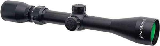 Konus 7264 KonusPro Hunting 3-9x 40mm Obj 38-12.5 ft @ 100 yds FOV 1 Tube Black Matte Finish 30/30