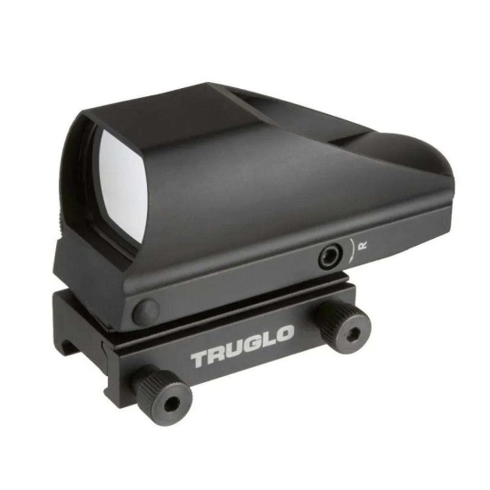 Truglo TG8380BN Tru-Brite 1x 34mm Illuminated 4 Pattern Red/Green CR2032 Lithium Black Matte