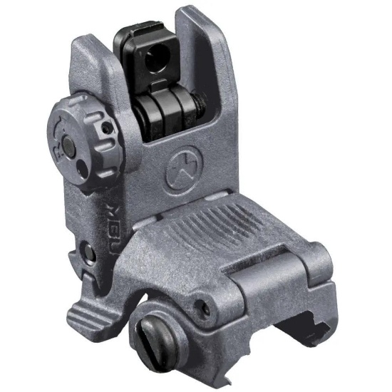 Magpul MAG248-GRY MBUS Rear Sight AR15/M16 Gray Folding Polymer