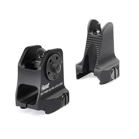 Daniel Defense 1908809116 Rock and Lock Front/Rear Sights AR-15 Fixed Aluminum Black Hardcoat