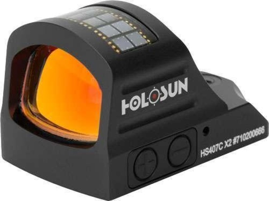 Holosun HS 407C-X2 1x 2 MOA Red Dot Black Hardcoat Anodized