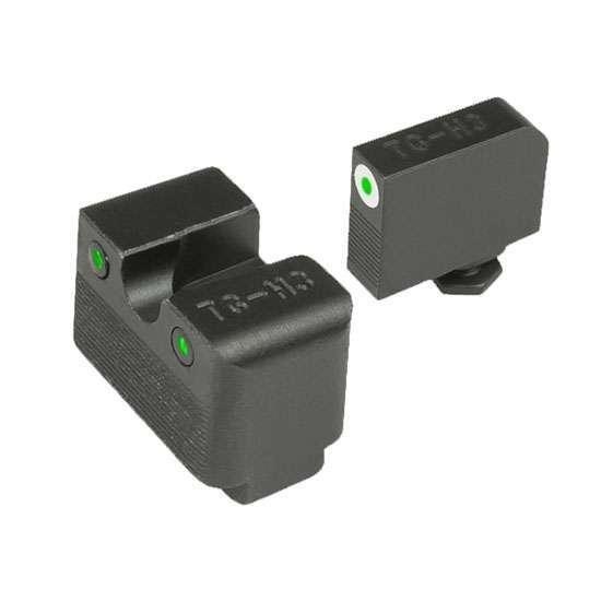 Truglo TG231G1MW Tritium Pro Night Sights Fits Glock MOS 17/19/22/23/24/26/27/33/34/35/38/39 Green