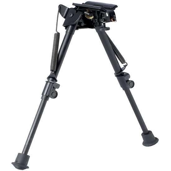 Harris LS BL S Bipod with Swivels Aluminum/Steel Black Anodized 9-13