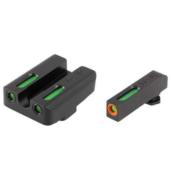 Truglo TG13GL2PC TFX Compatible w/Glock 20,21,25,28-32,37,40-41 U-Notch Green Tritium/Fiber Optic
