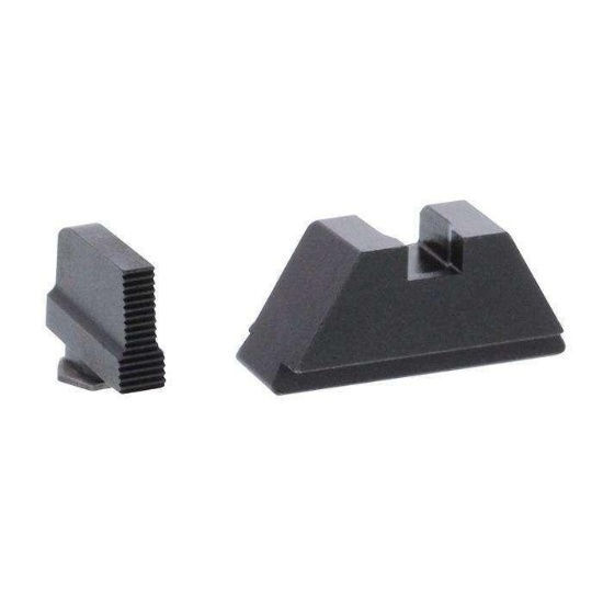 AmeriGlo GL429 Tall Suppressor Height Sight Fits Glock (Except 42) Steel Black Front Steel Black