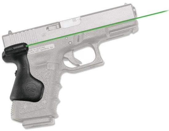 Crimson Trace Corporation Green LaserGrip Fits Glock Third Generation 19/23/25/32 Compact Size Black