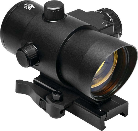 NCStar DLB140R Red Dot 1x 40mm Obj 3 MOA Illuminated Red Dot Black Anodized CR2032 Lithium (3)