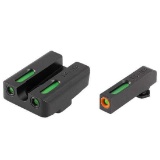 Truglo TG13GL2PC TFX Compatible w/Glock 20,21,25,28-32,37,40-41 U-Notch Green Tritium/Fiber Optic